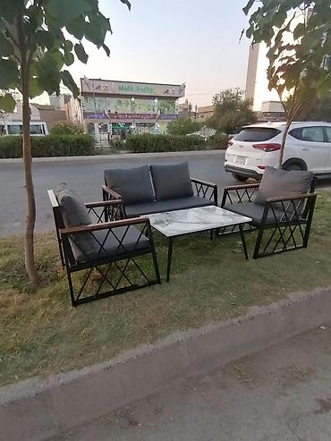islenmis stol stullar: Yeni, Dördbucaq masa, 2 stul, Açılmayan, Stullar ilə, Metal, Azərbaycan — 3