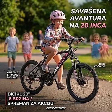 periodit: Fa, Dečiji brdski bicikl Genesis 20” - Veličina točkova: 20 inča – — 3
