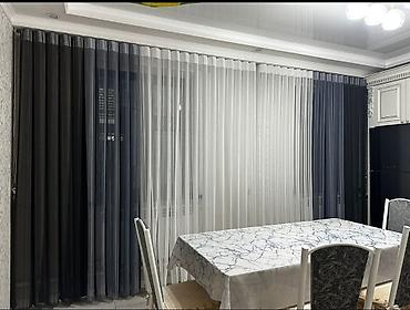 bed sheets: Портьеры и тюль на шторной ленте/скрытом карнизе - Комплект: плотные — 4