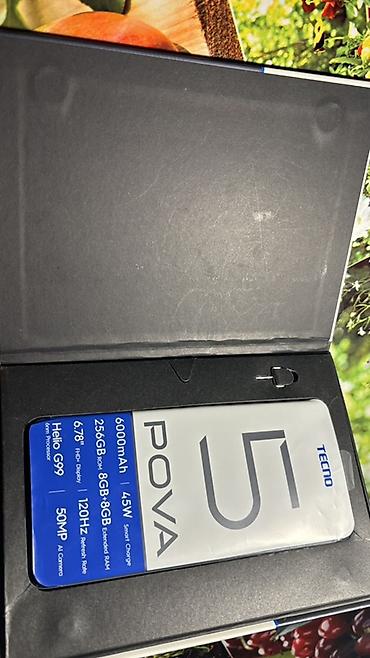 nintendo switch qiymeti: Tecno Pova 5, 256 GB, rəng - Göy, Barmaq izi, Düyməli, Face ID — 5