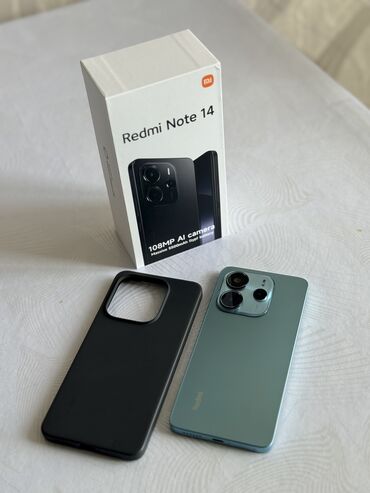 компьютеры цены: Redmi, Redmi Note 14, Колдонулган, 256 ГБ, түсү - Көк, 2 SIM