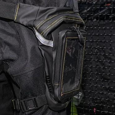 fixni: Moto torbica za kuk/bedro sa prozirnim džepom za telefon/GPS - Dizajn — 1