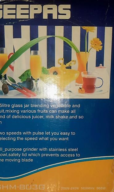 Blenderlər: Geepas GHM-803G blender – Güc: 500 W (220–240 V, 50/60 Hz) – Şüşə — 13