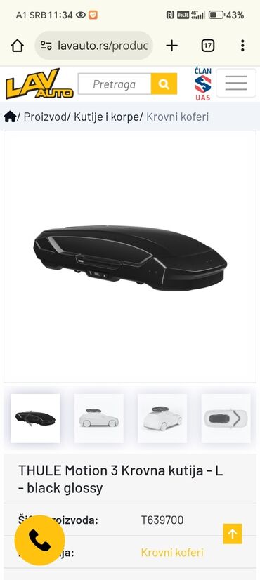new yorker kaisevi: Large suitcase, Thule, color - Black