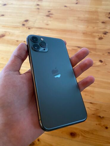 iphone 11 almaq: IPhone 11 Pro, 64 GB, Matte Midnight Green, Face ID