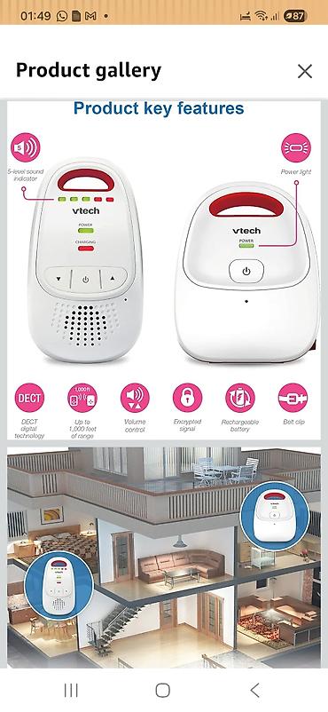 ağ kedlər: Радио няня. в Отличном состоянии VTech DECT uşaq monitoru (2 hissəli — 1