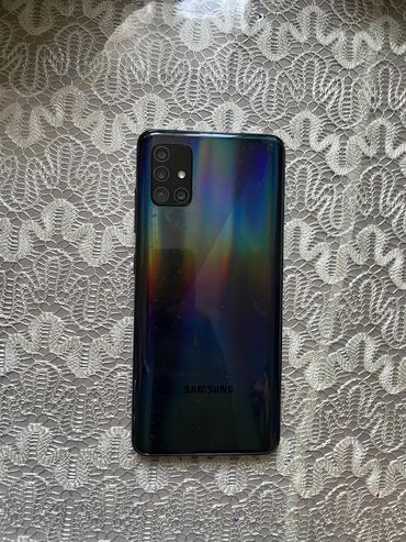 Samsung: Samsung Galaxy A51, 64 GB, rəng - Göy, Sensor, Barmaq izi, İki sim kartlı