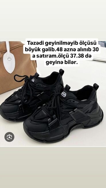 nike qaçış üçün qadın krossovkaları: Ölçü: 38, rəng - Qara, Yeni