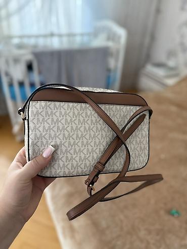 Çantalar: Michael Kors çiyin çantası - Model: MK monoqram naxışlı kross-bodi — 2