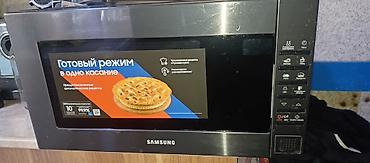 Микроволновки: Микроволновка Samsung, Отдельностоящая, С микроволнами, цвет - Черный, Б/у — 1