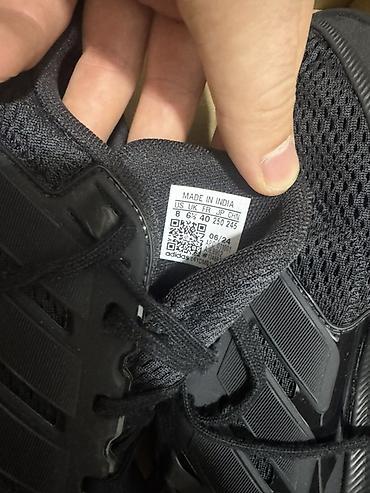 Мырзалардын бут кийими: Кроссовки adidas, цвет черный (total black). - Оригинальная коробка — 3
