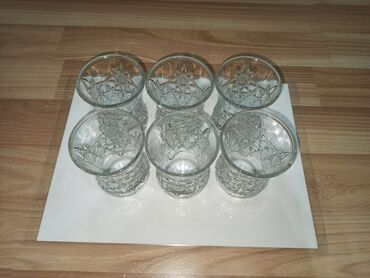 Çay dəstləri və servizlər: Çay dəsti, Şüşə, 6 nəfərlik