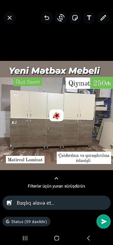 metbex stollari: Kuxna mebel — 1