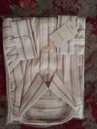 biserli koynekler: Мужская рубашка, XL, цвет - Бежевый