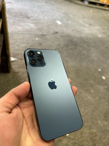 12 pro max: IPhone 12 Pro Max, 128 GB, Pacific Blue, Face ID