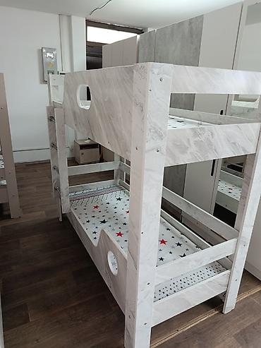 bunk bed: Двухъярусные детские кровати из ЛДСП - Конструкция: два спальных — 4