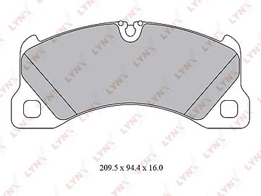 əyləc bəndləri: LYNXauto Ön Əyləc Bəndi (Naklatka) BD-8031 PORSCHE, VOLKSWAGEN OEM — 2
