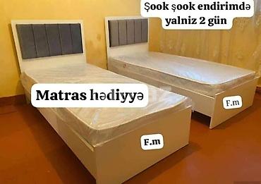 qoşa çarpayı: Yeni, Təknəfərlik çarpayı, Matras ilə, Siyirməsiz — 1
