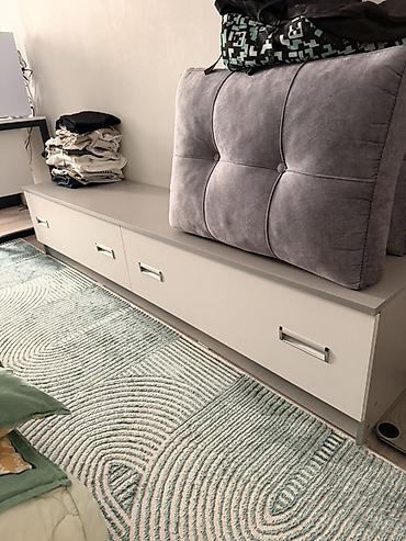 ikea икея: Детский комплект мебели: шкаф-купе ширина 210 и тумба-подставка/скамья — 1