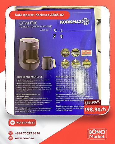 süd aparat: Qəhvə maşını Korkmaz, Süd qabı ilə, Yeni — 1