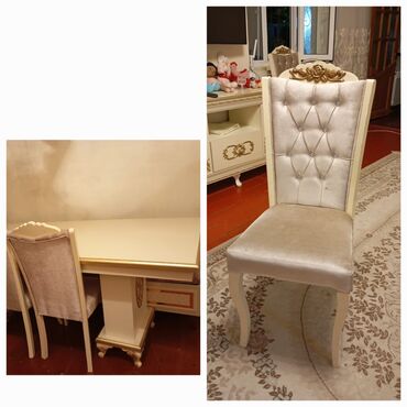 Sırğalar: *📌masa +6 stul satilir*
*💸qiyməti 350₼*
*🏠ünvan Hövsan zu901972*
