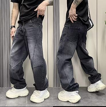 свободные штаны: Мужские джинсы свободного кроя (baggy/loose fit) на рост 165-170 - — 2
