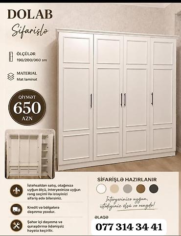 tankdakı qarderob: Düz dolab, Qarderob, Açılan, Korpuslu, 4 qapılı — 1