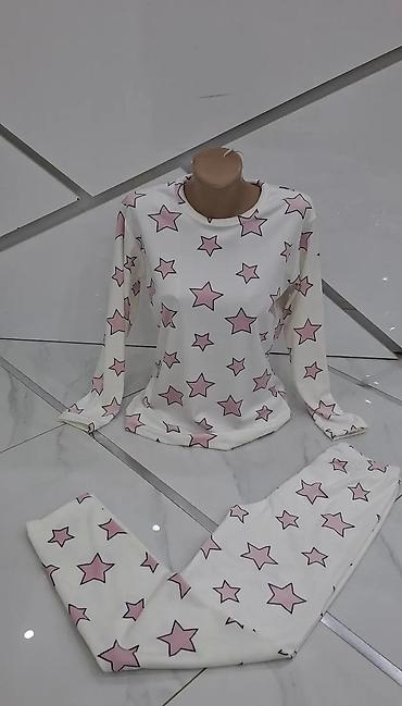 Pidžame: Ženske svetleće pidžame – komplet majica dugih rukava i donji deo — 3