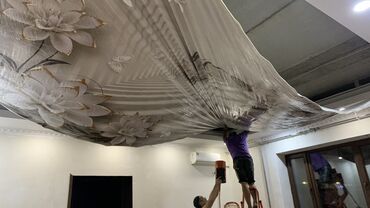 Натяжной потолок: Натяжной потолок 3D потолки, Глянцевое, Матовое Бесплатный замер, Гарантия, Демонтаж — 9