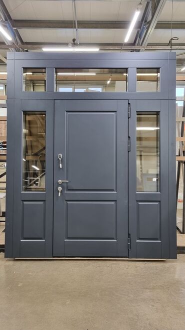 Giriş qapıları: Ofis üçün Yeni Giriş qapısı Zamok ilə, Pulsuz quraşdırma, Ünvandan götürmə, Pulsuz çatdırılma, Ödənişli çatdırılma — 14