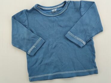 niebieska elegancka bluzka: Bluzka, H&M, 0-3 m, stan - Dobry