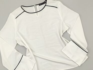 białe koronkowe bluzki z krótkim rękawem: Bluzka Damska, Marks & Spencer, XL, stan - Dobry