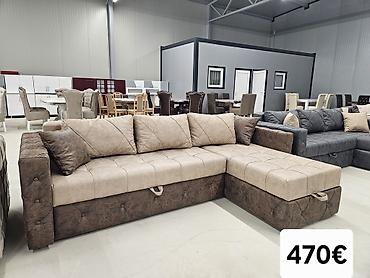 Ugaone garniture: Ugaona trosed-ležaj sa ležajem i sandukom za odlaganje - Model — 10