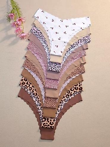 eudora mini: Set ženskih tangi sa raznovrsnim dezenima, uključujući leopard print u — 4