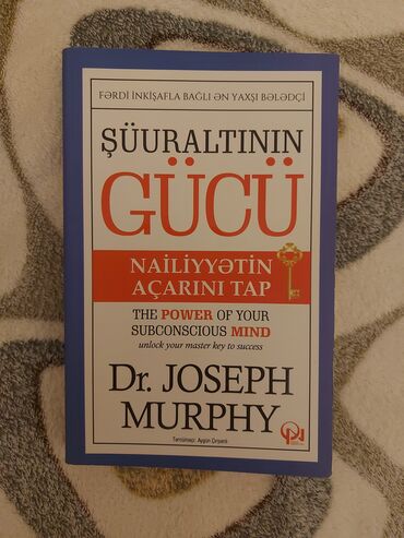 Bədii ədəbiyyat: Şüuraltının gücü. 1defe seliqeli oxunub satilir. Xetai, 28 may ve