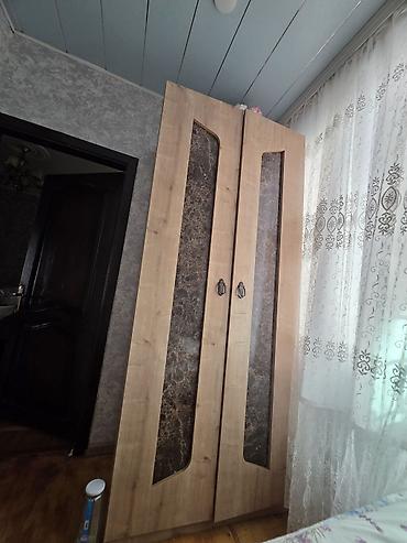 isgene: İki qapılı paltar şkafı - Material: ağac fakturalı DSP/MDF karkas — 2