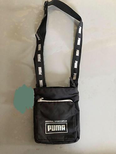 рюкзак спортивные: Сумка через плечо PUMA (Original Sportswear), чёрная. - Компактный — 1