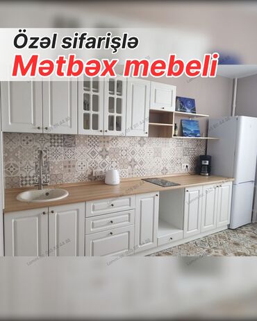 журнальный стол из двигателя: Özəl sifarişlə hazırlanmış mətbəx mebeli - Klassik üslubda ağ