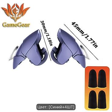 GameGear mobil oyun tetikləri və toxunma barmaq qapaqları dəsti -