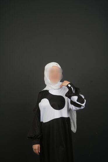 платье для мусульманок: Повседневное платье, Made in KG, Лето, Длинная модель, Шелк, Оверсайз