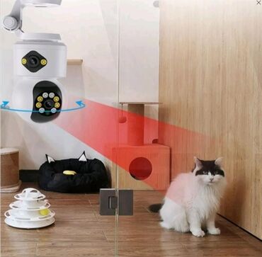 Видеонаблюдение: Видеокамера наблюдения поворотная, 2 камеры в одной. Звук, запись на — 5