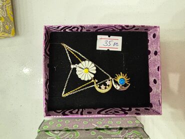 Bijuteriya dəstləri: Zərif bəzək dəstləri – kolyeler və kulonlar - Qutuda təqdim olunan — 4