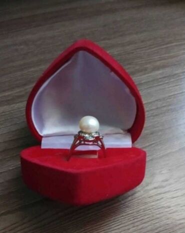 Наборы украшений: Продаю ожерелье и кольцо с натуральным жемчугом, серебро 925 проба