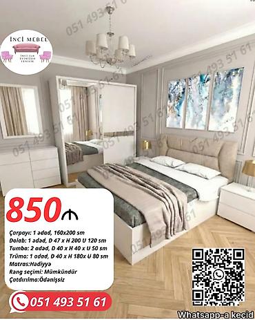çay evi divan: İkinəfərlik çarpayı, Dolab, Termo, 2 tumba, Azərbaycan, Yeni — 7