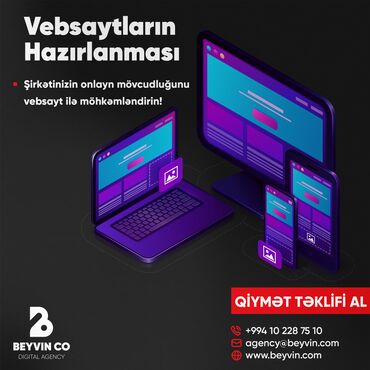 Veb saytların hazırlanması: SEO, SMM, Veb saytların hazırlanması | Domen, Hosting