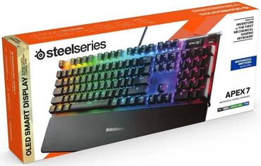 кнопки для клавиатуры: SteelSeries APEX 7 – многофункциональная игровая модель с черным
