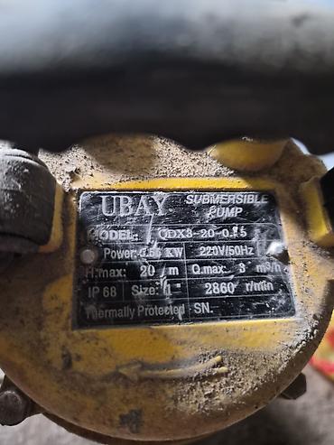 ip68: Погружной насос UBAY QDX3-20-0.55 Характеристики по шильдику: - Тип — 2
