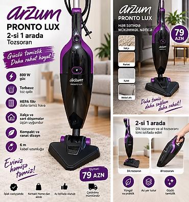 Arzum PRONTO LUX – 2si-1 arada çoxfunksiyalı elektrik süpürgəsi