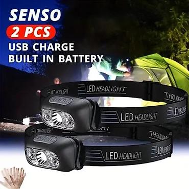 Lov i ribolov: USB punjive čeone lampe sa senzorom pokreta MACROCOSM T-B3. CENA JE ZA — 3