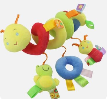 детская игрушка на кроватку: Игрушка плюшевая/подвесная. Спиральная для коляски и кроватки для